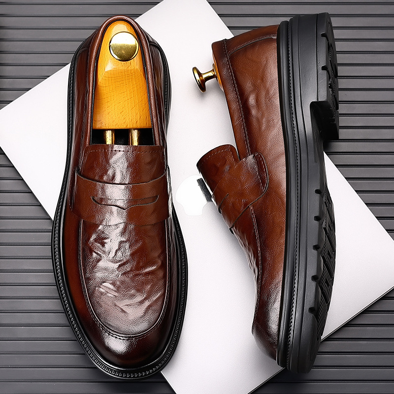 Men'S Formal Office Wear Shoes - Men's leather shoes for casual business,