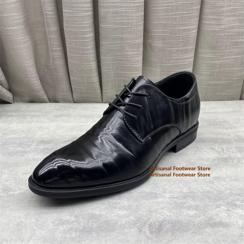 Men'S Formal Office Wear Shoes - Men's Black Leather Oxford Shoes Classic