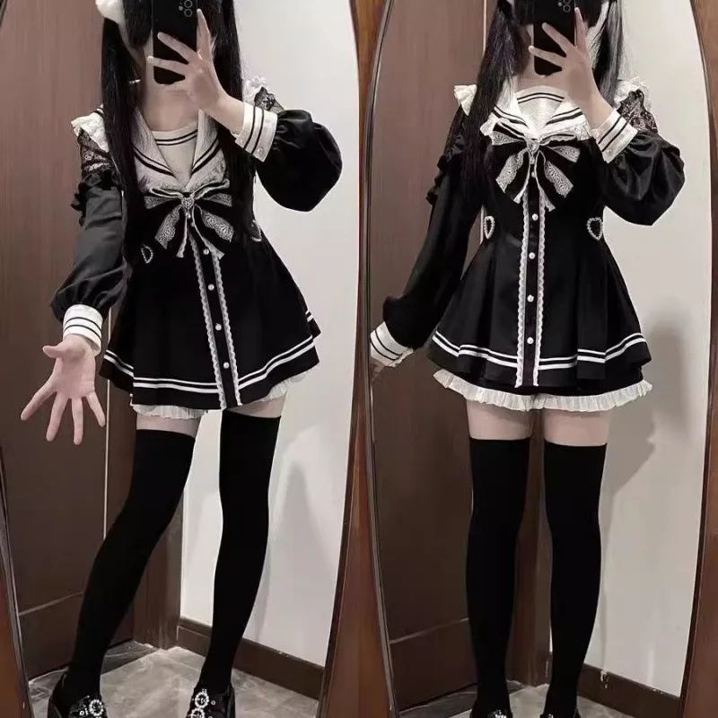 Slim Fit Suit Set - Girls Jirai Kei Cosplay Dress Woman