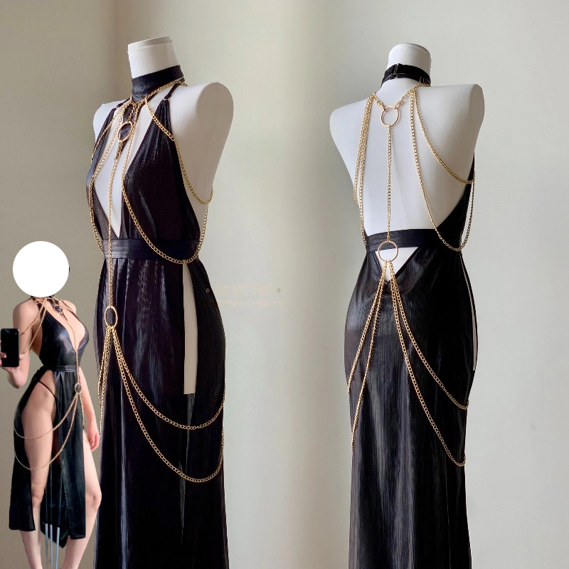 Slim Fit Suit Set - Egyptian Queen Sexy Cosplay Costume Metal