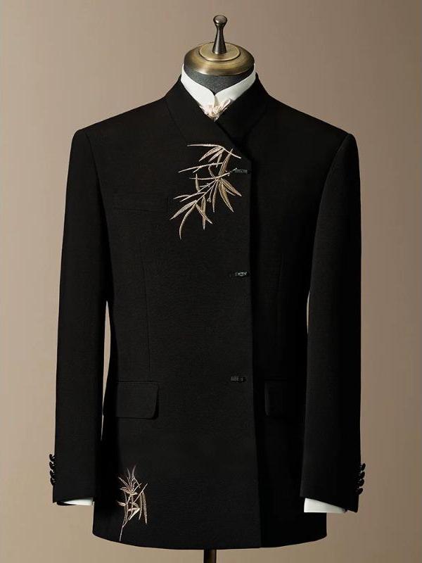 Men Formal Wear Online - New Chinese Style Wedding Suit for