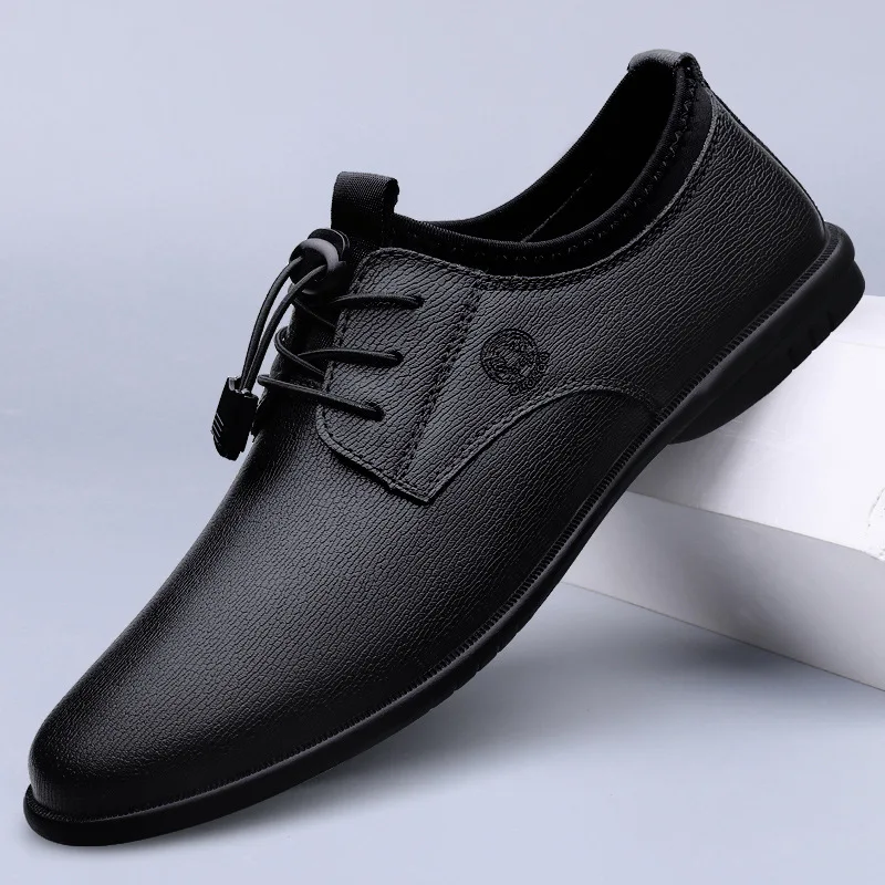 Men'S Formal Office Wear Shoes - XIHAHA Men's Leather Shoes Breathable Soft