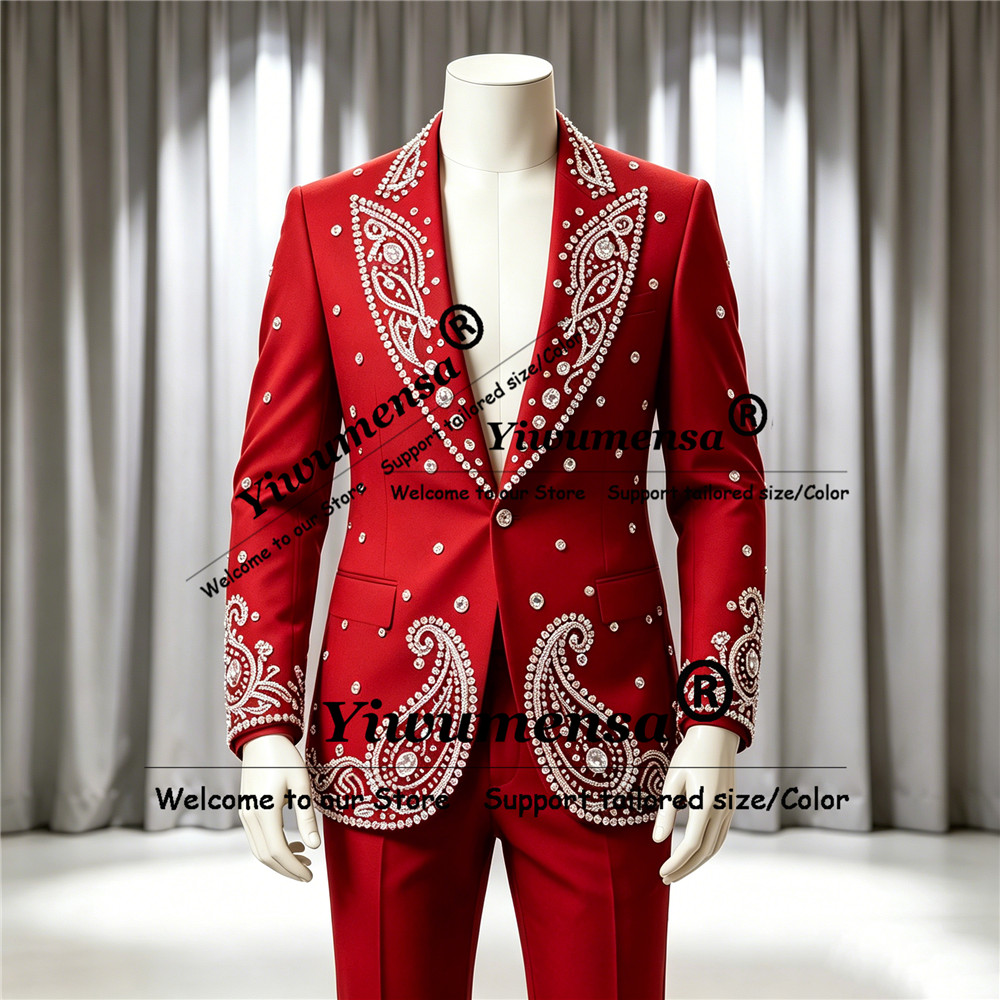 Sparkly Jewelry Stones Ornamen - огляд і ціна Men'S Formal Wear Attire