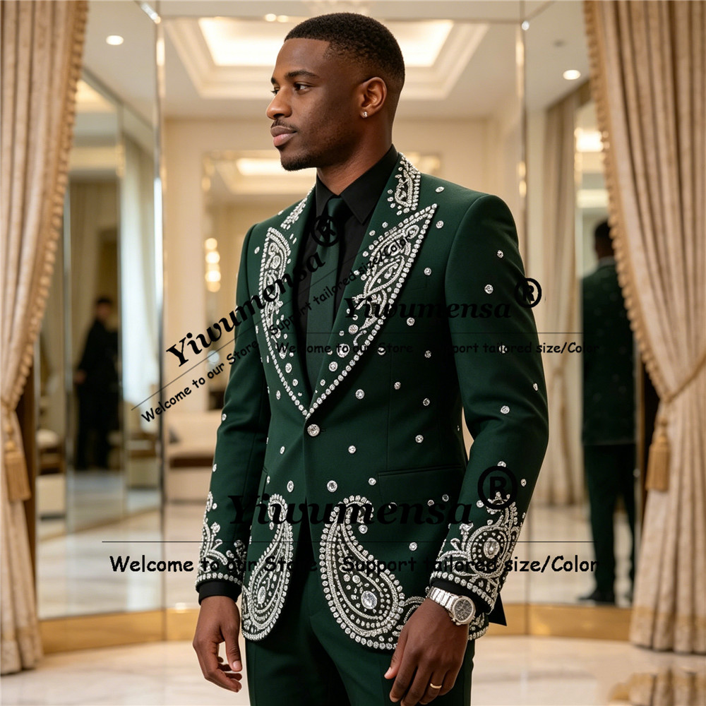 Sparkly Jewelry Stones Ornamen - огляд і ціна Men'S Formal Wear Attire