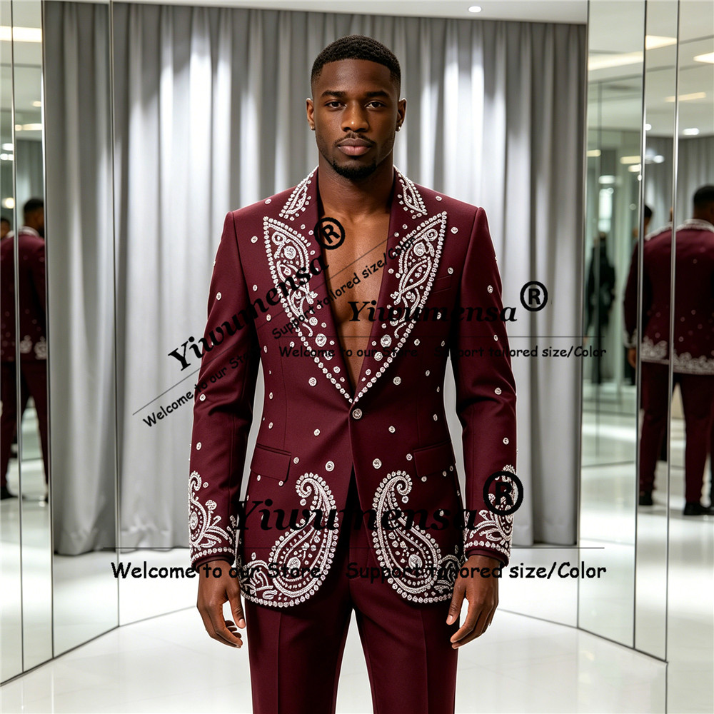 Sparkly Jewelry Stones Ornamen - огляд і ціна Men'S Formal Wear Attire