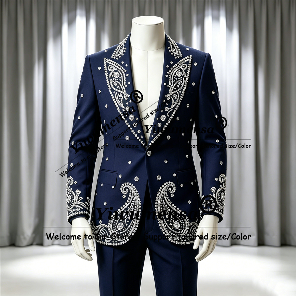 Sparkly Jewelry Stones Ornamen - огляд і ціна Men'S Formal Wear Attire