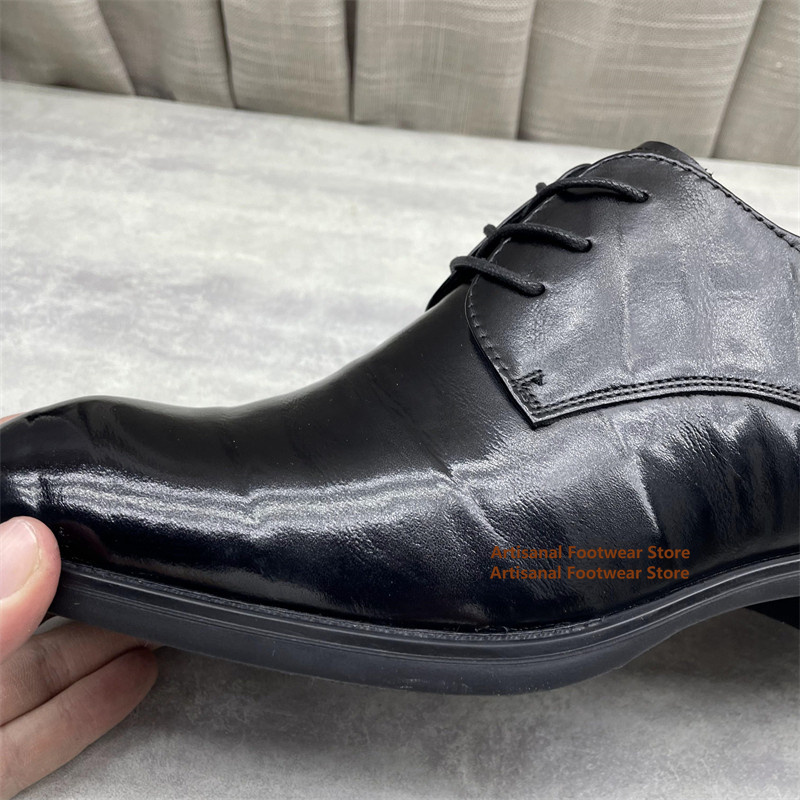 Men's Black Leather Oxford Sho - огляд і ціна Men'S Formal Office Wear Shoes