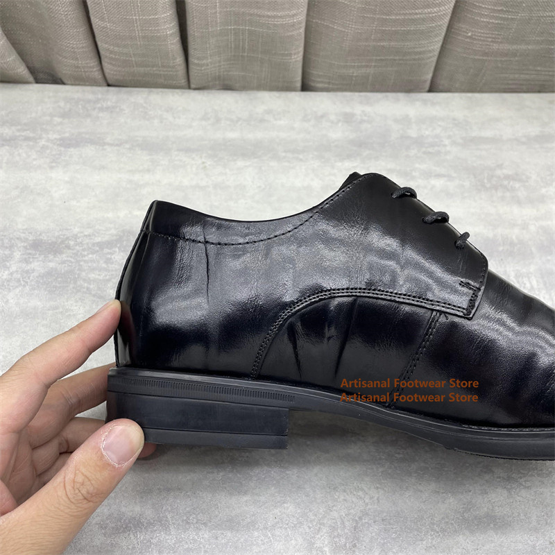 Men's Black Leather Oxford Sho - огляд і ціна Men'S Formal Office Wear Shoes