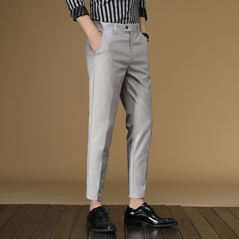 Summer Suit Pants Men Red Blac - огляд і ціна Men Formal Wear Office