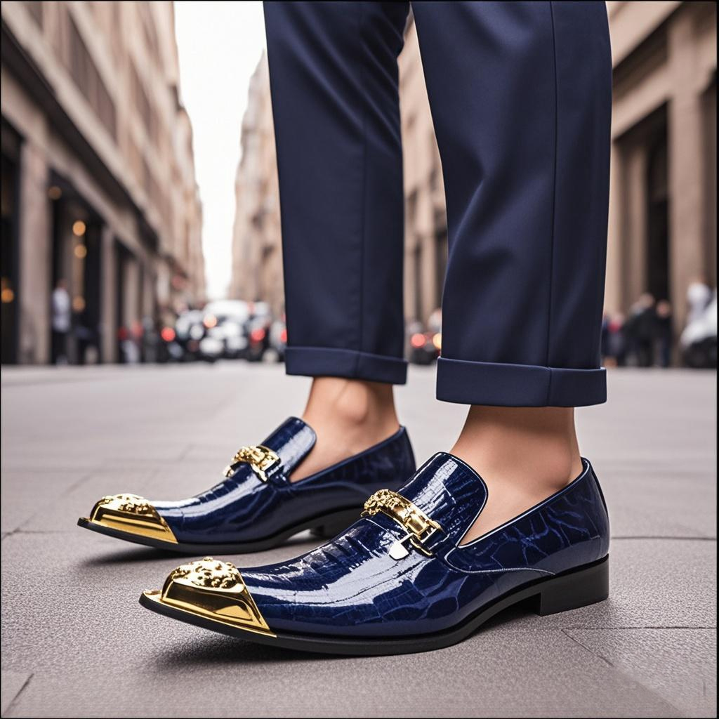 Spring and Autumn Crocodile li - огляд і ціна Men Formal Wear Online