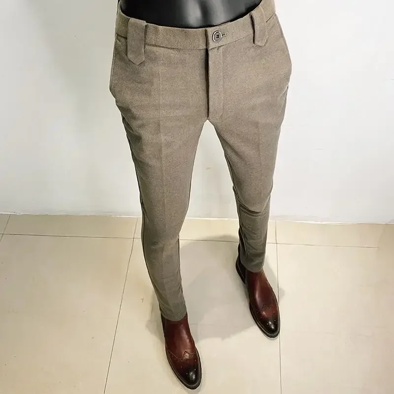 Autumn Winter Thickened Woolen - огляд і ціна Men Formal Wear Office