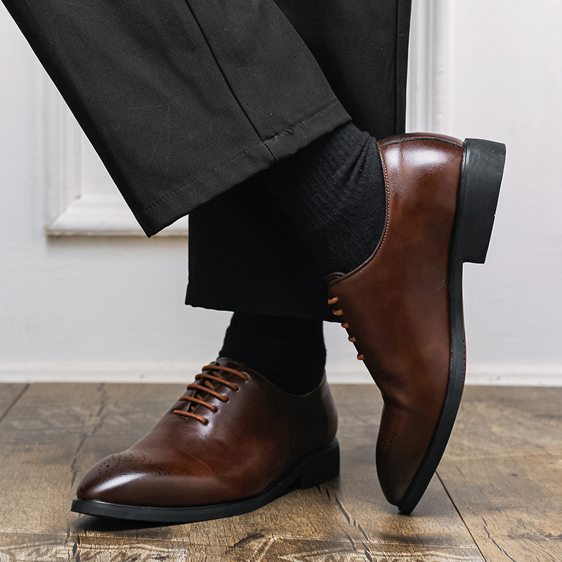 Brand Rubber Quality Anti Slip - огляд і ціна Men'S Formal Office Wear Shoes