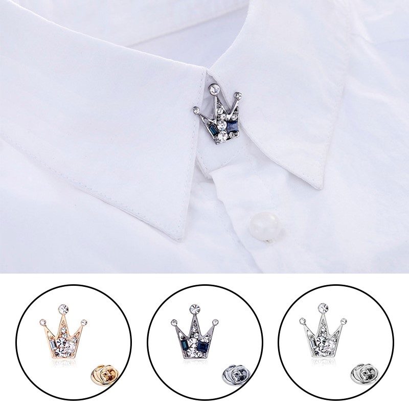 Luxury Metal Crown Brooch For  - огляд і ціна Tuxedo Lapel Pin