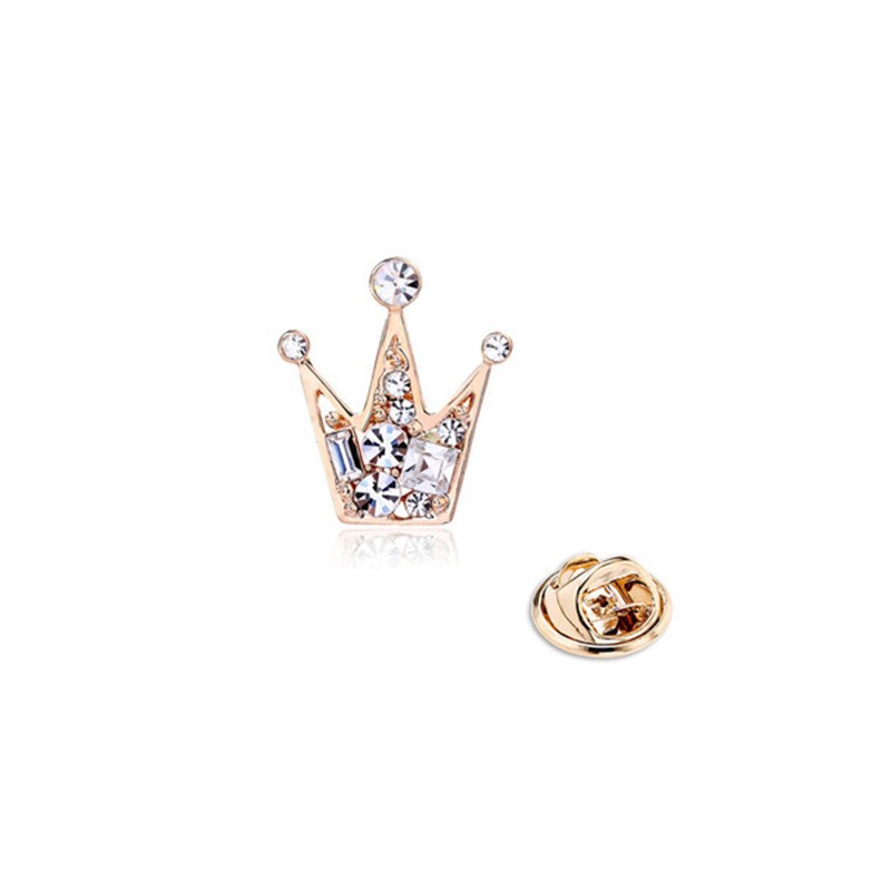Luxury Metal Crown Brooch For  - огляд і ціна Tuxedo Lapel Pin