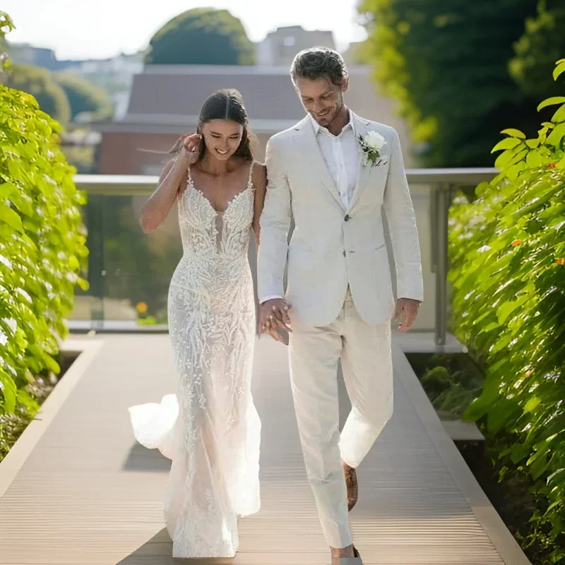 Linen Wedding Tuxedo For Men S - огляд і ціна Men'S Formal Wear Attire