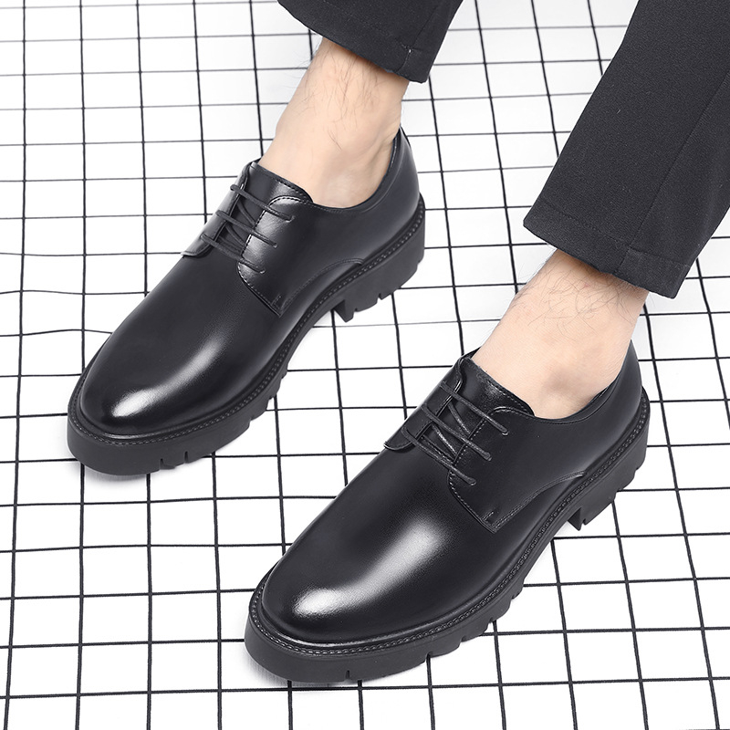 Mens Black Leather Lace Up Dre - огляд і ціна Men'S Formal Office Wear Shoes
