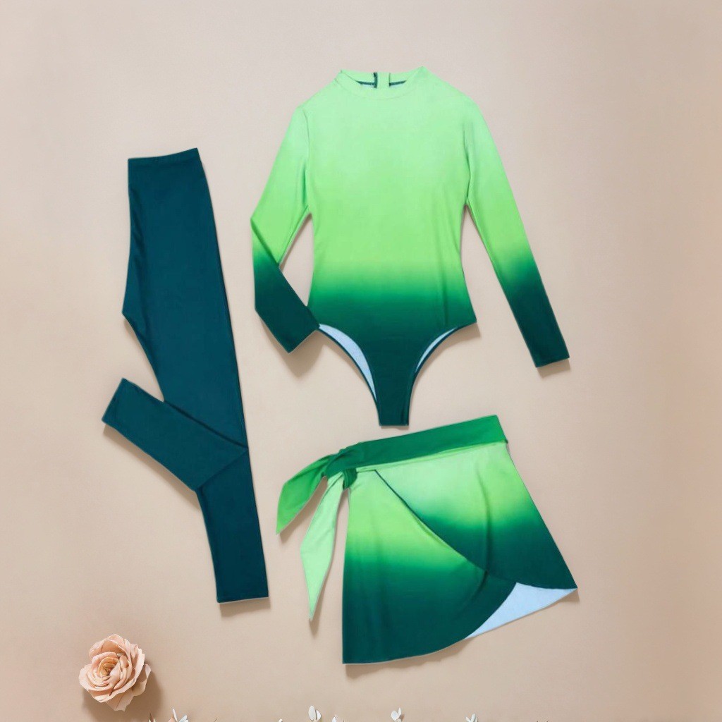 Blue Long Sleeve Swimsuit High - огляд і ціна Slim Fit Suit Set