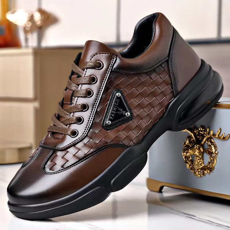 New Men Leather Shoes Platform - огляд і ціна Men Formal Wear With Sneakers